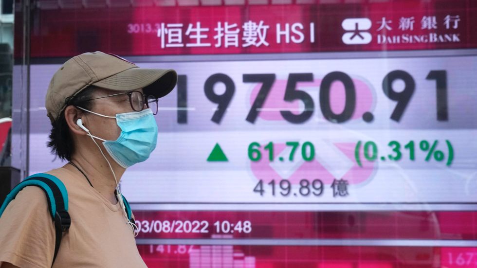Hongkongbörsen inleder handeln svagt uppåt. Arkivbild.