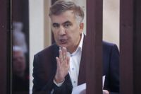 Georgiens fängslade expresident Mikhail Saakasjvili har utsatts för tortyr, enligt ett läkarråd. Arvkibild.