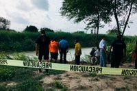 Den plats där kvarlevorna efter den salvadoranske migranten Oscar Alberto Martínez Raminez och hans dotter hittades, vid gränsfloden Rio Grande i Texas i USA.