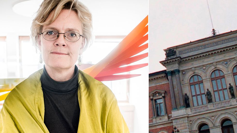 Carola Lemne är vd för Svenskt Näringsliv, men också ordförande för konsistoriet vid Uppsala universitet.
