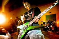 Stux Deamon är sångare och gitarrist i Wrust, ett av Botswanas största metalband.