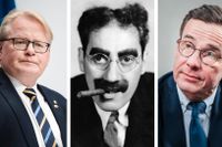 Lika som bär? Peter Hultqvist, Groucho Marx och Ulf Kristersson.