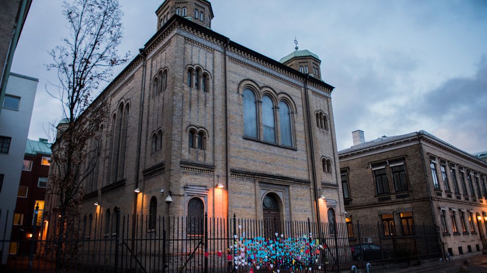 Synagogan i Göteborg har kärleksbombats efter förra veckans attack. Arkivfoto.