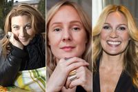 Sarah Dawn Finer, Lina Thomsgård och Jessica Almenäs. Arkivbilder. 