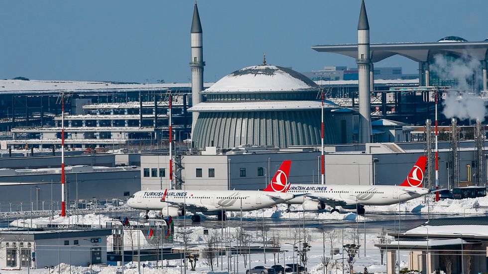 Nu går det direktflyg mellan Turkiet och Armenien igen. På bilden Istanbuls internationella flygplats. Arkivbild.