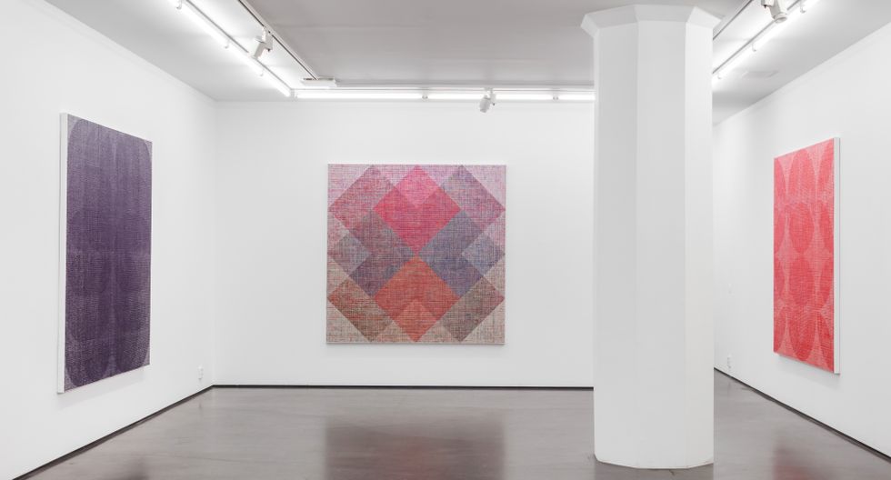 Sonja Larsson, ”Unfold”, installationsvy på Cecilia Hillström Gallery.