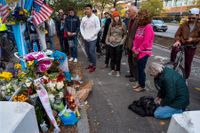 Människor hedrade offren för terrorattacken på södra Manhattan. Arkivbild.