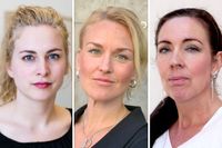 Clara Berglund, Sveriges Kvinnolobby, Olga Persson, Unizon, och Jenny Westerstrand, Roks. 