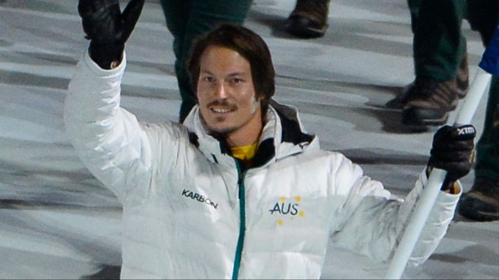 Alex Pullin under OS-invigningen 2014.