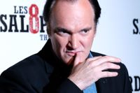 Quentin Tarantino vid premiären av sin ”The hateful eight”.