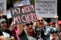 Demonstrationer mot abortrestriktioner i delstaten Texas huvudstad Austin 2019.