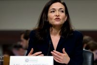 Sheryl Sandberg, operativ chef för Meta, ska lämna sin tjänst. Arkivbild.