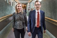 Kristdemokraterna Ebba Busch Thor och Jakob Forssmed.