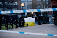 Ett tält polisen satt upp vid den plats i brittiska Salisbury där den ryske ex-spionen Sergej Skripal och hans dotter Julia hittades okontaktbara i mars efter att ha utsatts för nervgiftet Novitjok.