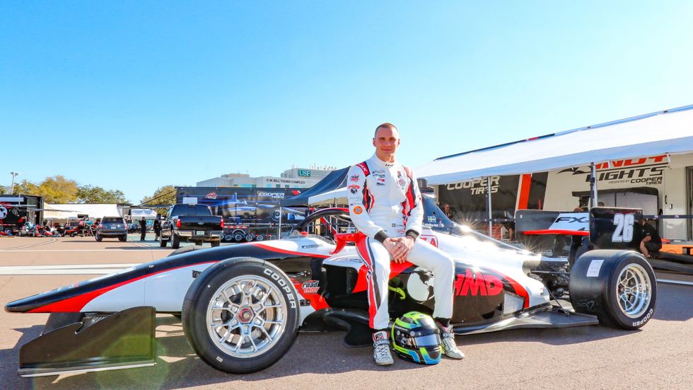 Linus Lundqvist, 23, har tagit hem titeln i Indy Lights-mästerskapet.