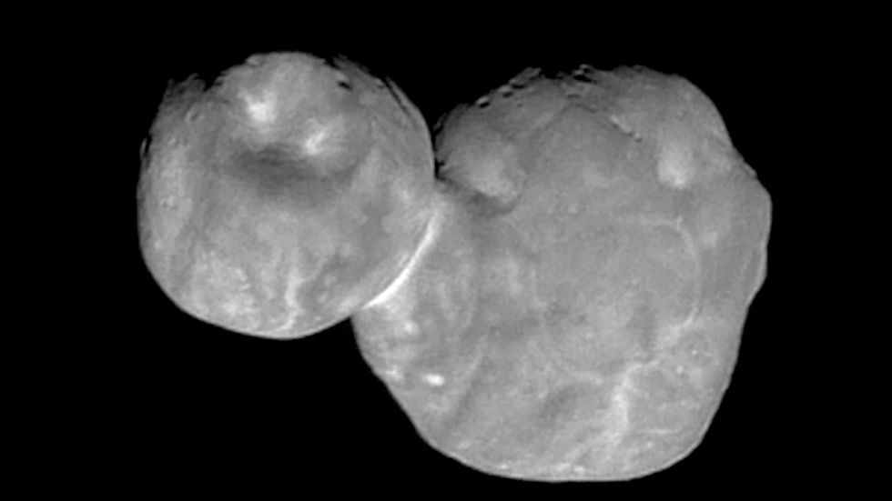 I januari i år lyckades Nasas rymdsond New Horizons dokumentera himlakroppen Ultima Thule, som nu blivit omdöpt till Arrokoth. Arkivbild.