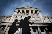 Brittiska centralbanken, Bank of England, i London.