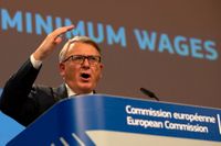 EU:s arbetsmarknadskommissionär Nicolas Schmit har länge kämpat för sitt förslag om ett ramverk för minimilöner och kollektivförhandlingar i EU. Arkivfoto.