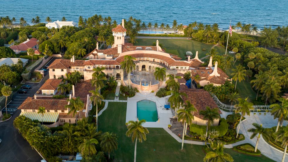 USA:s tidigare president Donald Trumps Floridaresidens Mar-a-Lago. Bild från förra veckan.