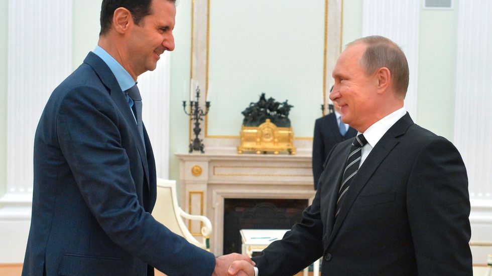 När diktatorer träffas uppstår ofta ljuv musik; som vid tisdagens möte i Moskva mellan Bashar al-Assad och hans främsta stöd.