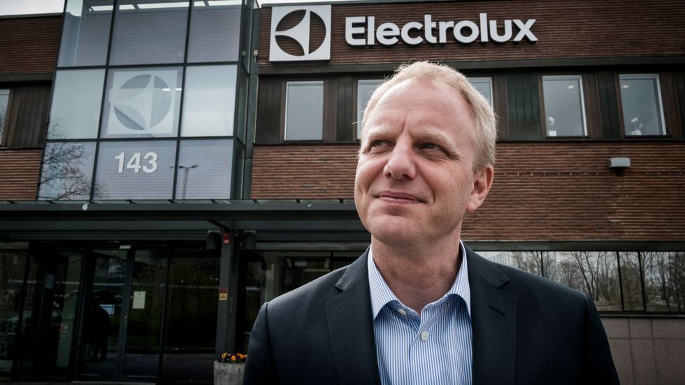 Electrolux vd Jonas Samuelson fick rejält lönelyft. Arkivbild.