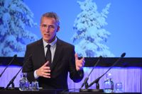Natos generalsekreterare Jens Stoltenberg talar på Folk och försvars rikskonferens.