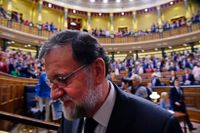 Mariano Rajoy under misstroendeomröstningen i spanska parlamentet i fredags.