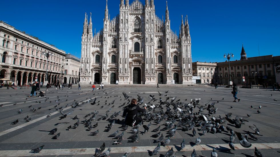 Italiens ekonomi lider av fortsatta utmaningar. På bilden Milanos katedral Duomo di Milano.