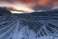 Aitikgruvan, utanför Gällivare i Norrbotten.