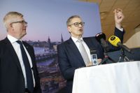 Ericssons vd Börje Ekholm tillsammans med ordföranden Ronnie Leten vid bolagsstämman 2018. Då var tongångarna optimistiska, nu tvingas duon försvara nya uppgifter om mutor.