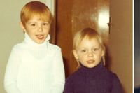 Morgan Alling och lillebror Stefan i början av 1970-talet.