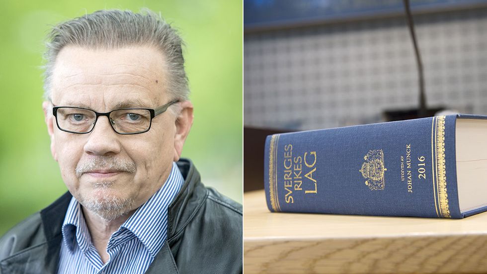 Bo Wennström, professor i rättsvetenskap, som inom kort utkommer med en bok om den svenska straffrätten. 