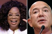 Oprah Winfrey, Jeff Bezos och Arianna Huffington.