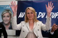 Marion Maréchal-Le Pen, dotterdotter till partigrundaren Jean-Marie Le Pen , tar time-out från politiken. Arkivbild.