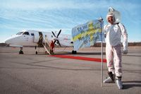För 20 år sedan startade Pigge Werkelin Gotlandsflyg för att utmana Skyways flygmonopol som rådde på Stockholm-Visbylinjen. Bilden är från 2001.