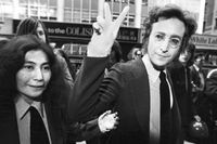Yoko Ono och John Lennon 1972. Arkivbild.