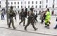 Poliser under terrordådet i Stockholm, den 7:e april i år.