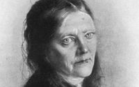 Malwida von Meysenbug, den första kvinnan som nominerades till Nobelpriset (1901). Teckning av Franz von Lenbach, 1890.