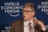 Microsoftgrundaren Bill Gates i Davos.