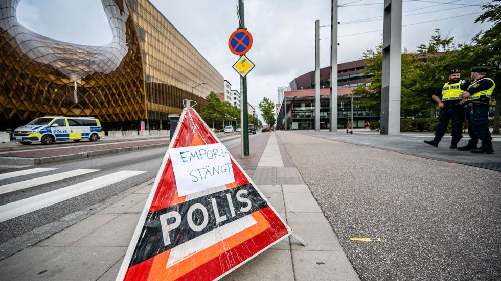 Den 19 augusti sköts en man till döds och en kvinna skadades allvarligt i en skottlossning på köpcentret Emporia i Malmö. Arkivbild.
