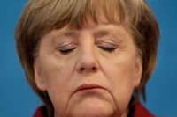 Det går tungt för Angela Merkels Tyskland, i alla fall beträffande landets industri. Arkivbild.