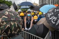Vanliga demonstrationer eller upplopp? I Hongkong är semantiken viktig – blir man arresterad för upplopp riskerar man upp till tio år i fängelset. 