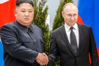 Kim Jong-Un har besökt Putin tidigare, i Vladivostok 2019. Arkivbild.