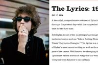 Nobelpriset raderat från Bob Dylans hemsida