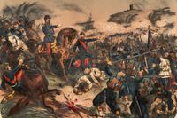Det blodiga slaget vid Solferino 1859 fick Henry Dunant att lägga grunden till såväl Röda korset som Genèvekonventionen.