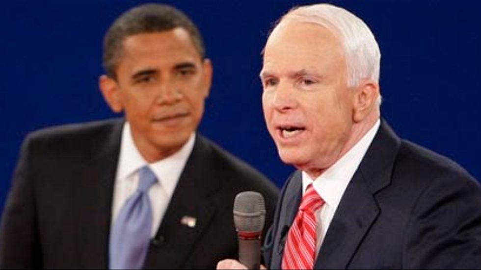 De står för olika doktriner: Barack Obama och John McCain.