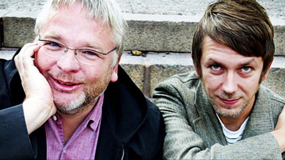 Lennart Persson och Andres Lokko i september 2002.