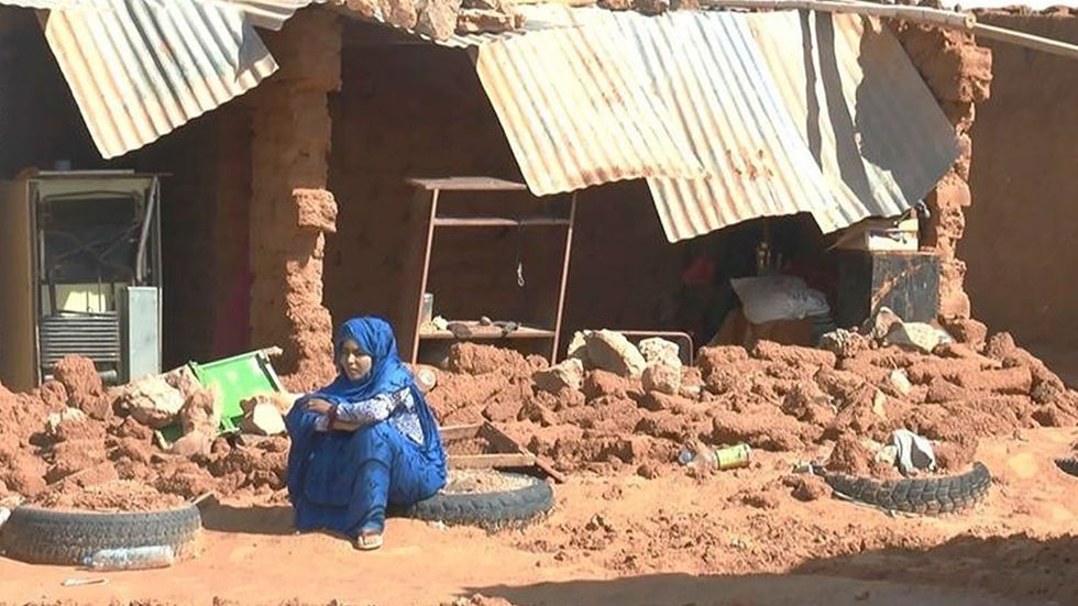 En bild från ett flyktingläger för västsaharier i västra Algeriet, vid gränsen mot Marocko och Västsahara. Nyligen har skyfall skadat fem flyktingläger där omkring 90000 flyktingar från Västsahara bor.