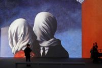 En av Rene Magrittes målningar har slagit försäljningsrekord. Bilden föreställer ett annat verk. Arkivbild.