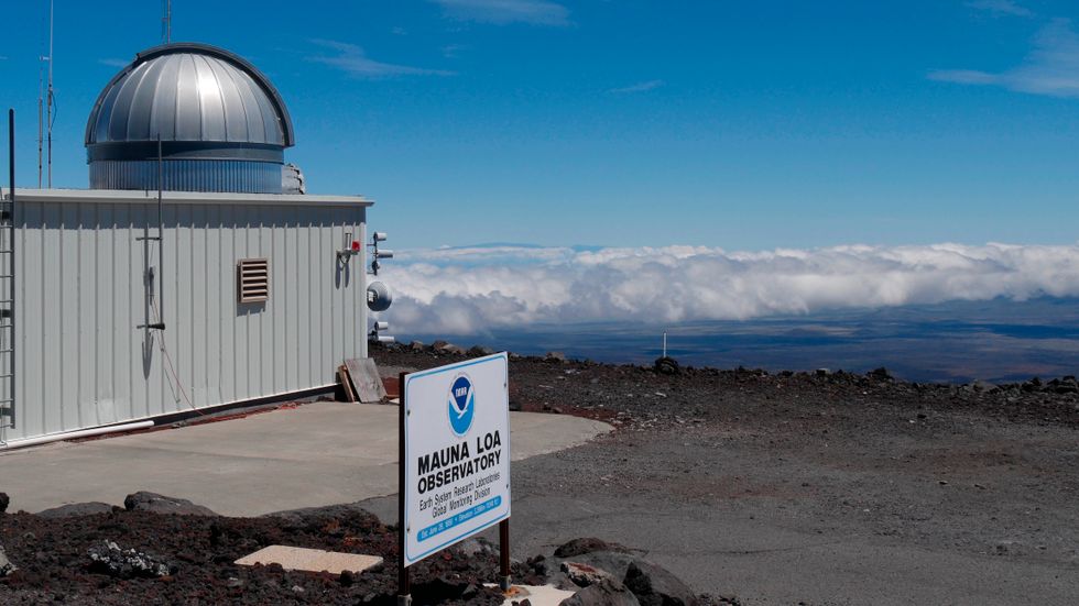 Vid mätstationen Mauna Loa på Hawaii har atmosfärens koldioxidhalt mätts sedan 1958. Arkivbild.